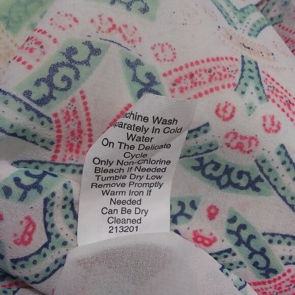 CAbi Top Style 250 Mosaic Print Chiffon Layer Tank Top Blouse Womens Small - Picture 10 of 11